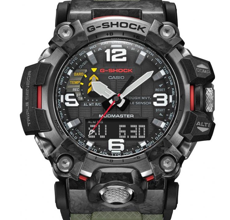 G-shock CARBON MUDMASTER GWG-2000-1A3 - zegarek męski 2