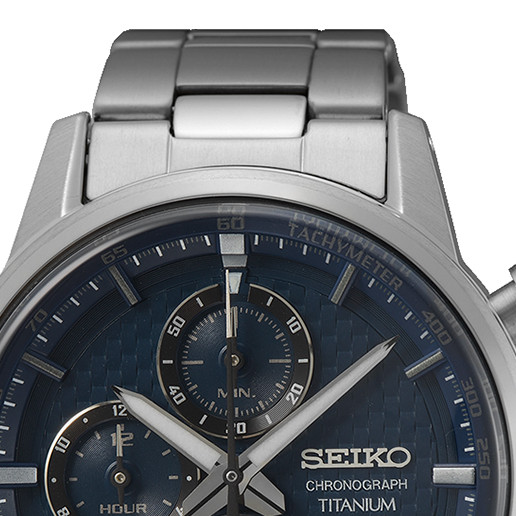 Seiko Chronograph Titanium SSB387P1 - zegarek męski 9
