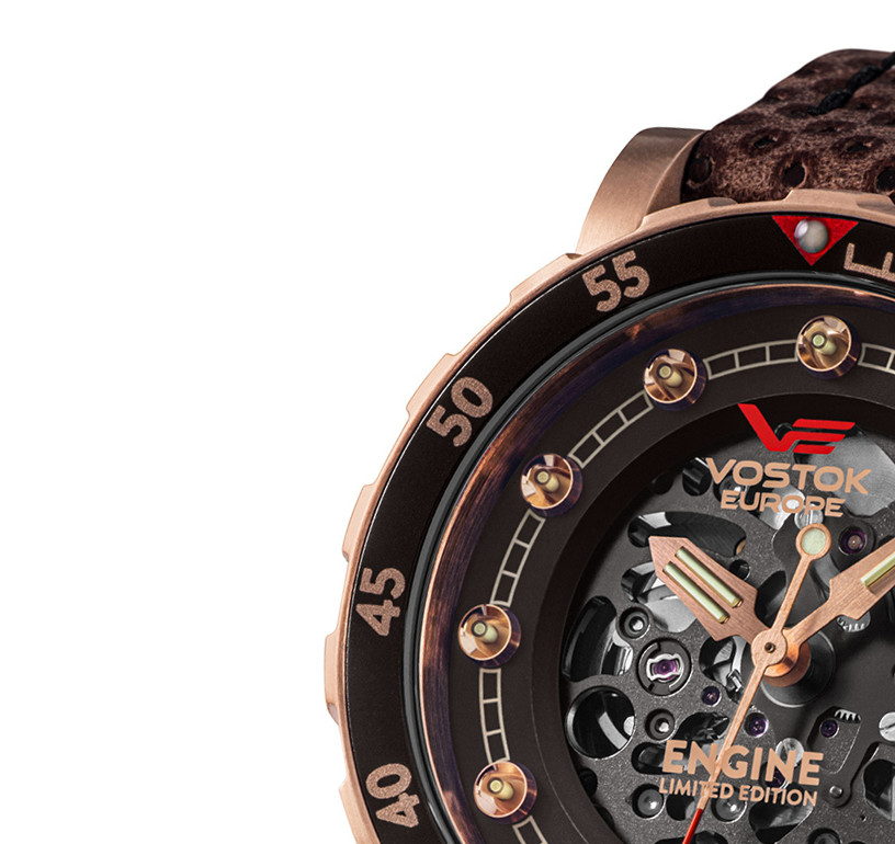 Vostok Europe Engine Skeleton NH72-571B648 - zegarek męski 4