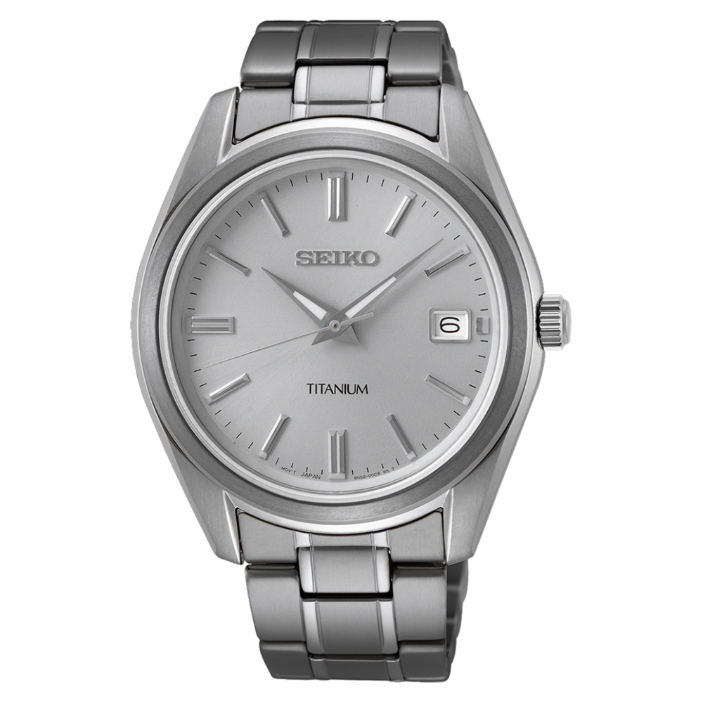 Seiko Classic Quartz Titanium SUR369P1 - zegarek męski 1