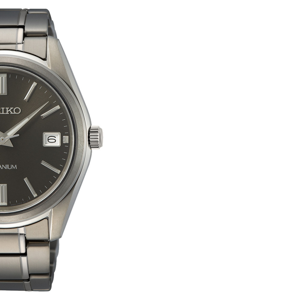 Seiko Classic Quartz Titanium SUR375P1 - zegarek męski 6