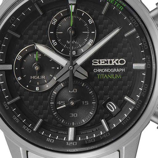 Seiko Chronograph Titanium SSB389P1 - zegarek męski 2