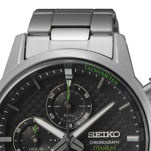 Seiko Chronograph Titanium SSB389P1 - zegarek męski 3