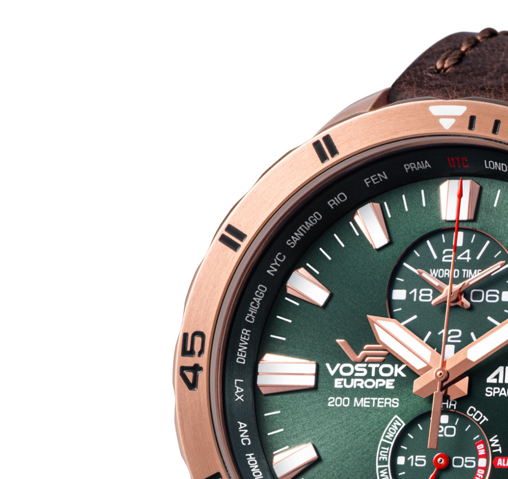 Vostok Europe Almaz Multifunction YM8J-320B656 - zegarek męski 4