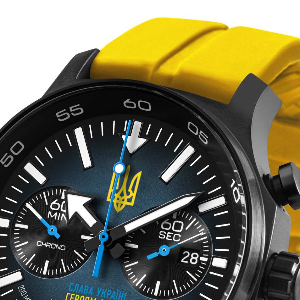 Vostok Europe STANDS FOR UKRAINE 6S21-595C442-A - zegarek męski 3