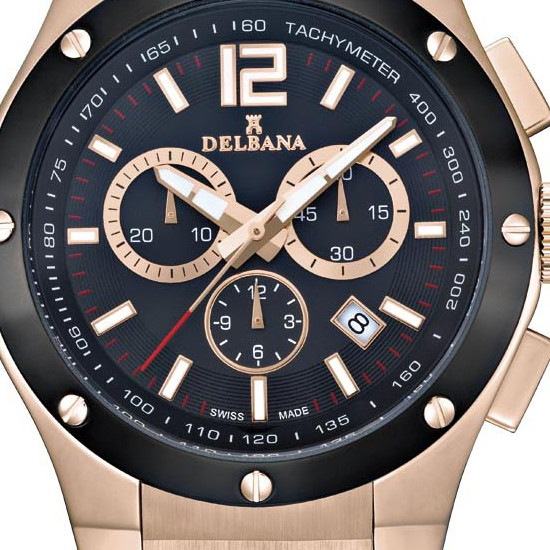 Delbana MANHATTAN CHRONO 73501.578.6.034 - zegarek męski 2