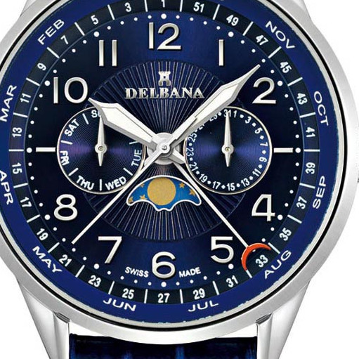 Delbana RETRO MOONPHASE 41601.646.6.044 - zegarek męski 2