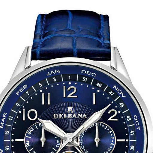 Delbana RETRO MOONPHASE 41601.646.6.044 - zegarek męski 3