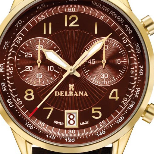 Delbana Retro Chronograph 42601.672.6.104 - zegarek męski 2