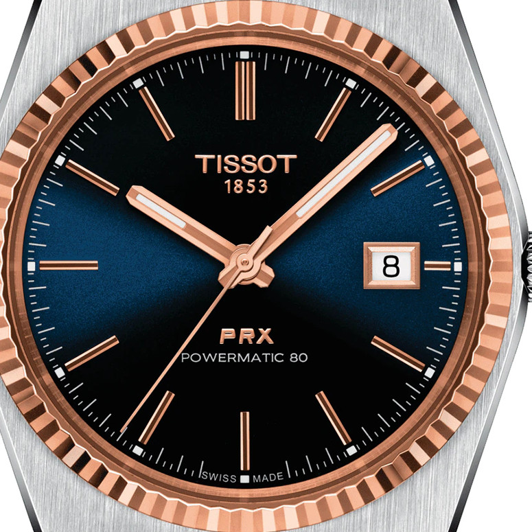 Tissot PRX Powermatic 80 Steel & 18K Gold T931.407.41.041.00 - zegarek męski 2
