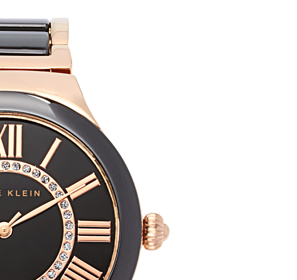 Anne Klein Damskie AK1814BKRG 5