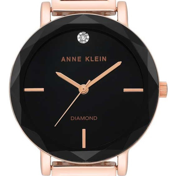 Anne Klein Diamond AK3278BKRG - zegarek damski 2