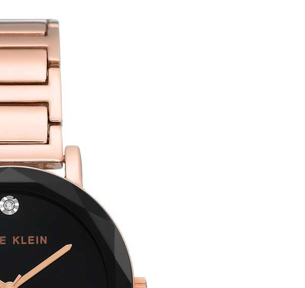 Anne Klein Diamond AK3278BKRG - zegarek damski 5