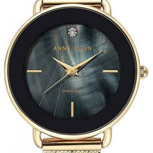 Anne Klein Diamond AK3686BKGB - zegarek damski 2