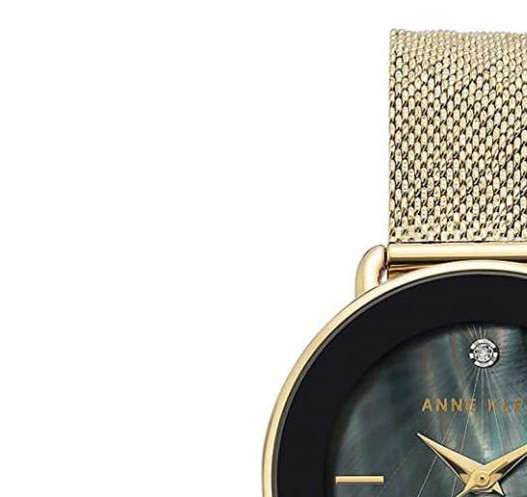 Anne Klein Diamond AK3686BKGB - zegarek damski 4