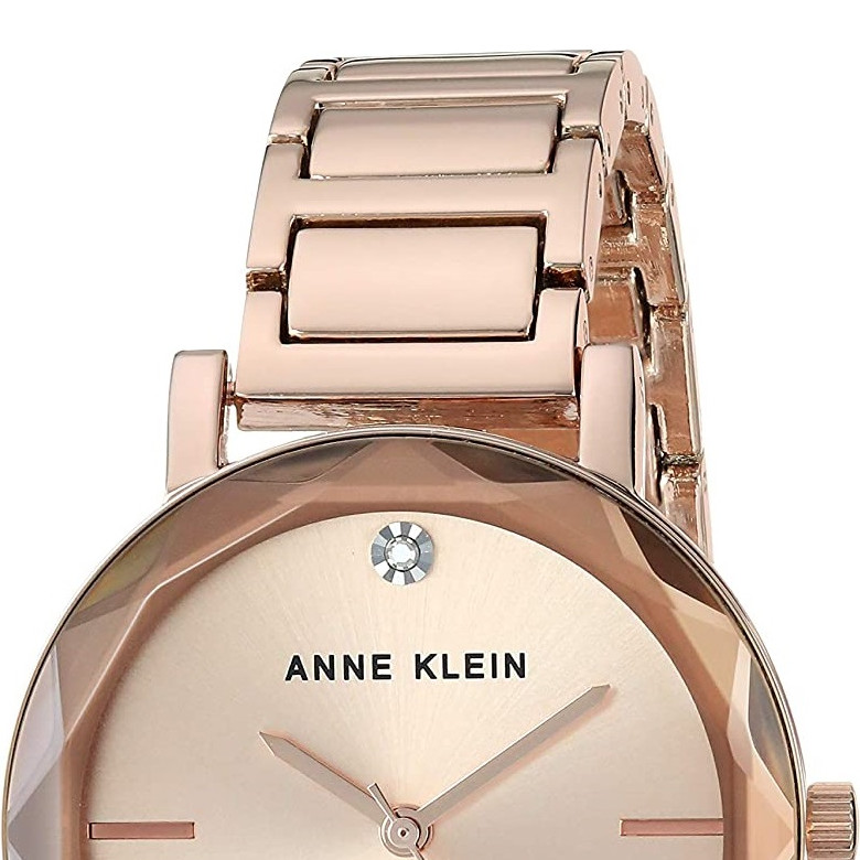 Anne Klein Diamond Accented AK3278TMGB - zegarek damski 3