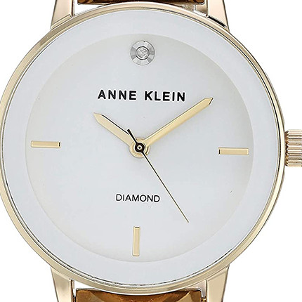 Anne Klein Diamond Gold AK3220WTGB - zegarek damski 2