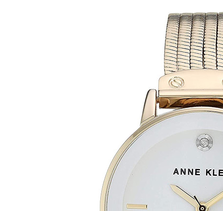 Anne Klein Diamond Gold AK3220WTGB - zegarek damski 4