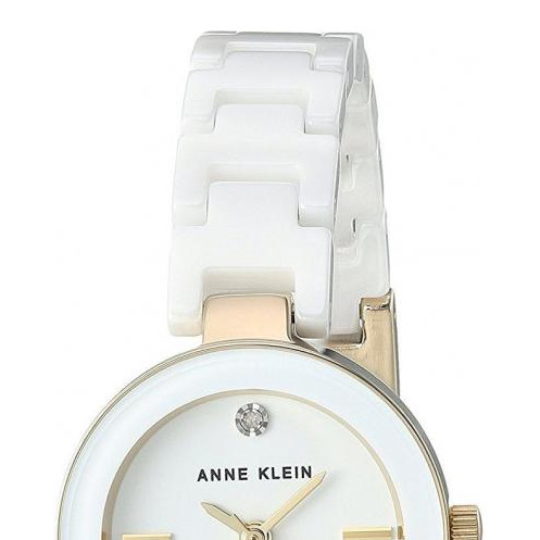Anne Klein Quartz Diamonds AK2660WTGB - zegarek damski 3