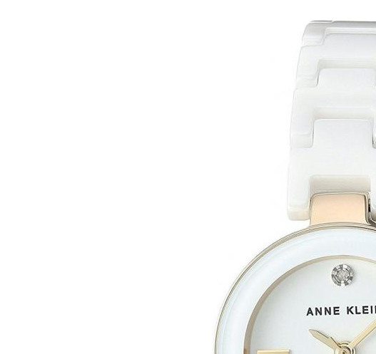 Anne Klein Quartz Diamonds AK2660WTGB - zegarek damski 4