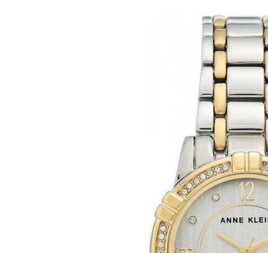 Anne Klein Swarovski Crystal Accented AK3483SVTT - zegarek damski 4