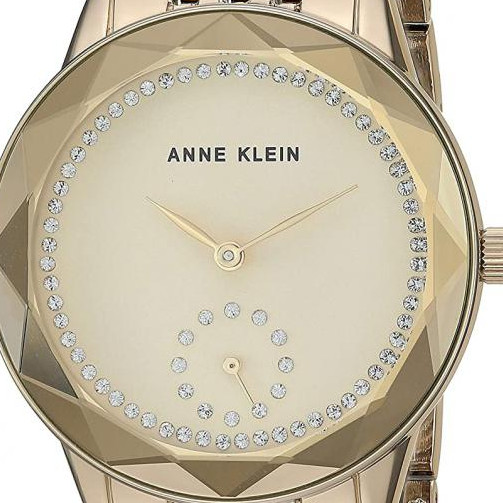 Anne Klein Swarovski Crystal Accented AK3506CHGB - zegarek damski 2