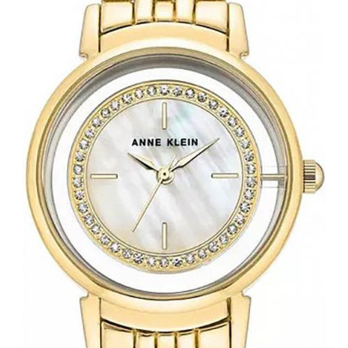 Anne Klein Swarovski Crystal Accented AK3692MPGB - zegarek damski 2