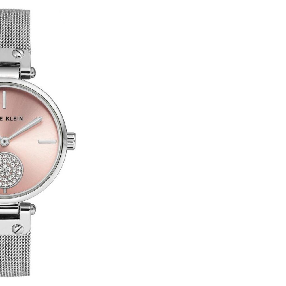 Anne Klein Swarovski Crystal Accented Silver-Tone AK3001LPSV - zegarek damski 6