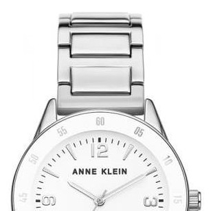 Anne Klein White Silver AK3603WTSV - zegarek damski 3