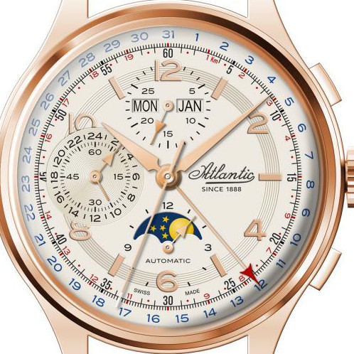 Atlantic Worldmaster Chronograph Moonphase 558514425  zegarek męski 2