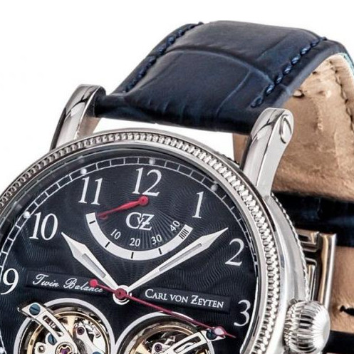 Carl Von Zeyten BERNAU DUAL BALANCE AUTOMATIC CVZ0033BL - zegarek męski 3
