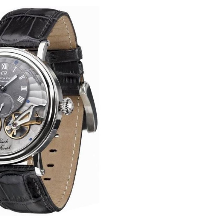 Carl Von Zeyten Black Forest Twin Balance Automatic CVZ0017SGY - zegarek męski 6