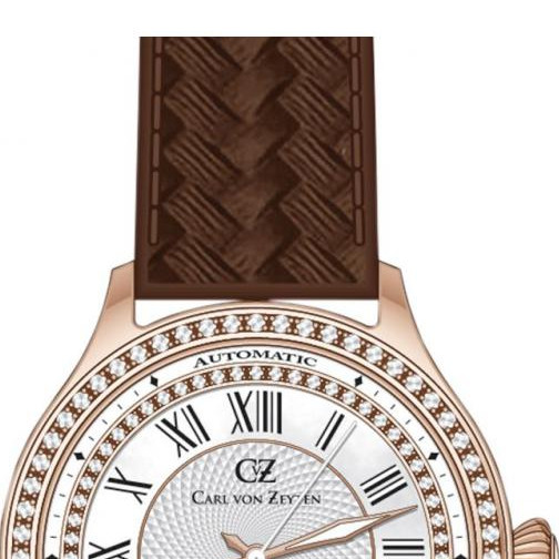 Carl Von Zeyten Hornberg CVZ0068RWH - zegarek damski 3