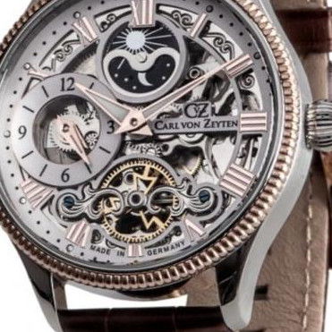Carl Von Zeyten Kirnbach Skeleton Automatic CVZ0034RWH - zegarek męski 2