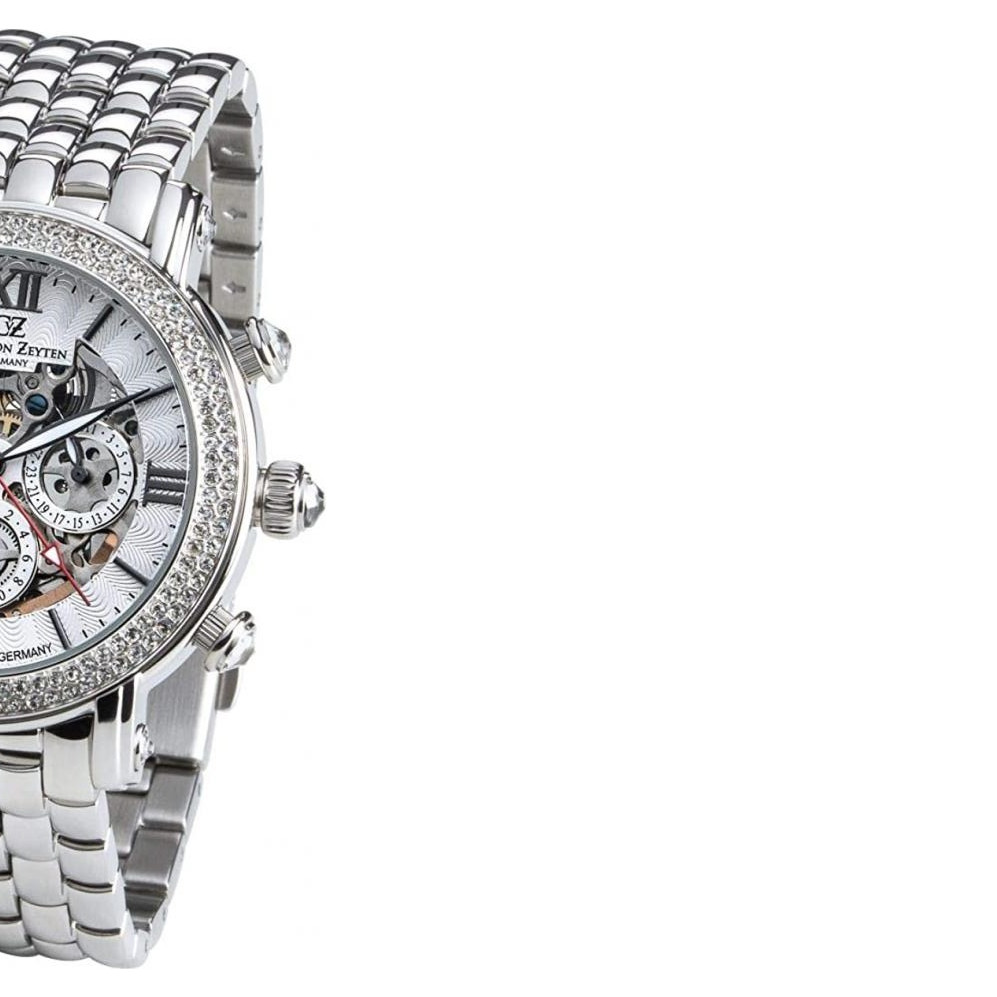 Carl Von Zeyten Kniebis CVZ0062WHMB - zegarek damski 6