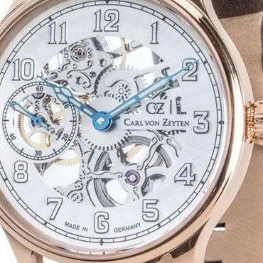 Carl Von Zeyten Lahr Skeleton Automatic CVZ0021RWH - zegarek męski 2