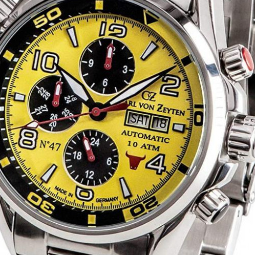 Carl Von Zeyten NO.47 Automatic CVZ0047YLMB - zegarek męski 2