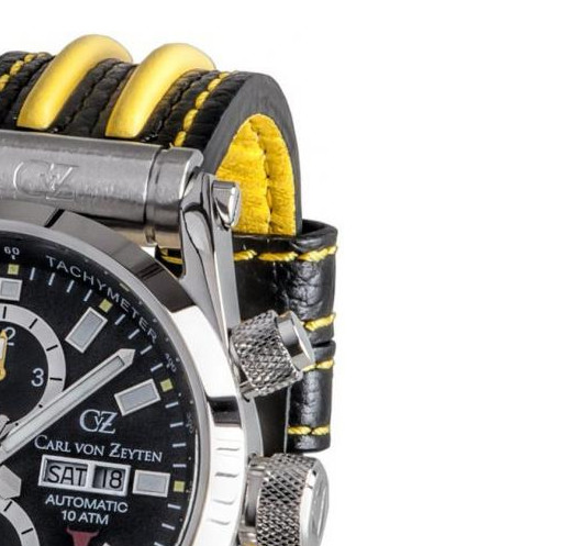 Carl Von Zeyten No.44 CVZ0044BKYL - zegarek męski 5