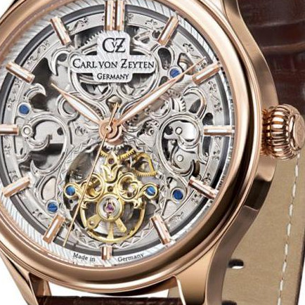Carl Von Zeyten St. Georgen Skeleton Automatic CVZ0014RSL - zegarek męski 2