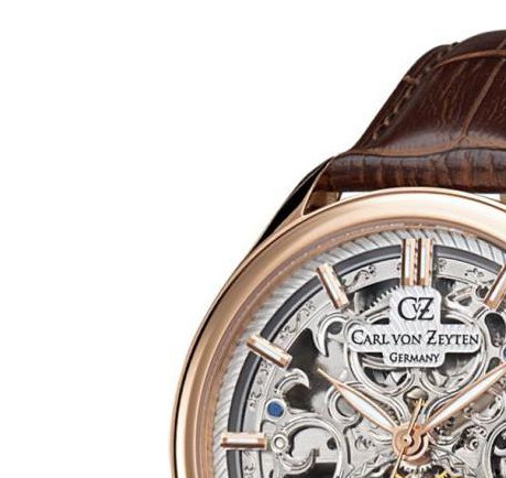 Carl Von Zeyten St. Georgen Skeleton Automatic CVZ0014RSL - zegarek męski 4