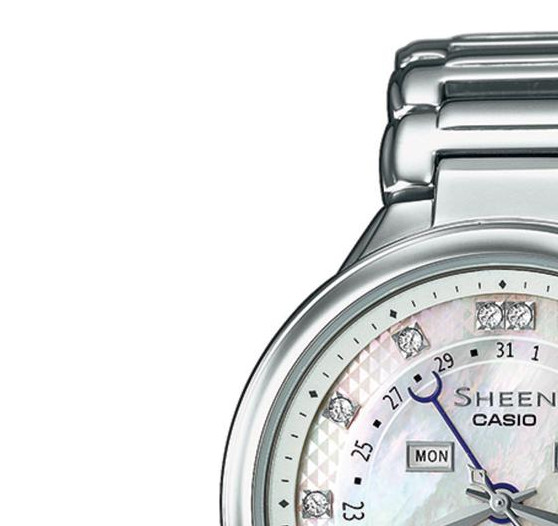 Casio Damskie SHE3044D7A 4