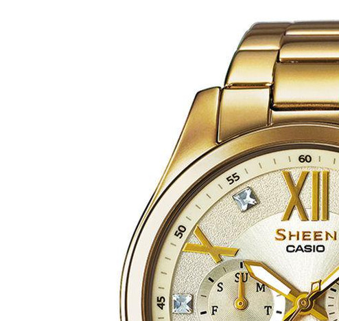 Casio Damskie SHE3806GD9A 4