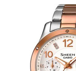 Casio Damskie SHE3807SPG7A 4