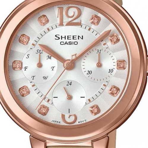 Casio Sheen SHE-3048PGL-7B - zegarek damski 2