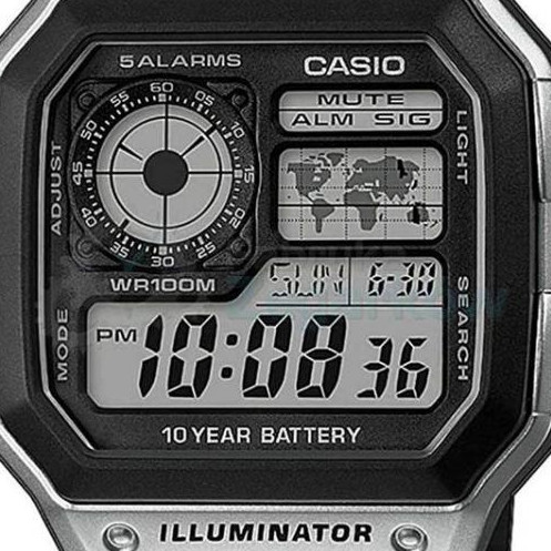 Casio Sportowe AE-1200WH-1C - zegarek męski 2