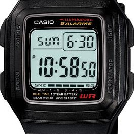 Casio Standard Digital F201WA1A 2