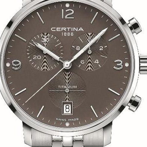 Certina DS Caimano Gent Precidrive Chrono Titanium C035.417.44.087.00 - zegarek męski 2