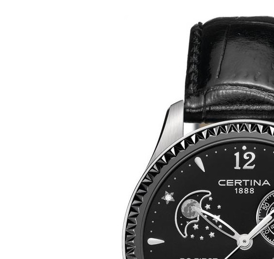 Certina DS First Lady Ceramic Chrono Moon Phase C0302501605600 4