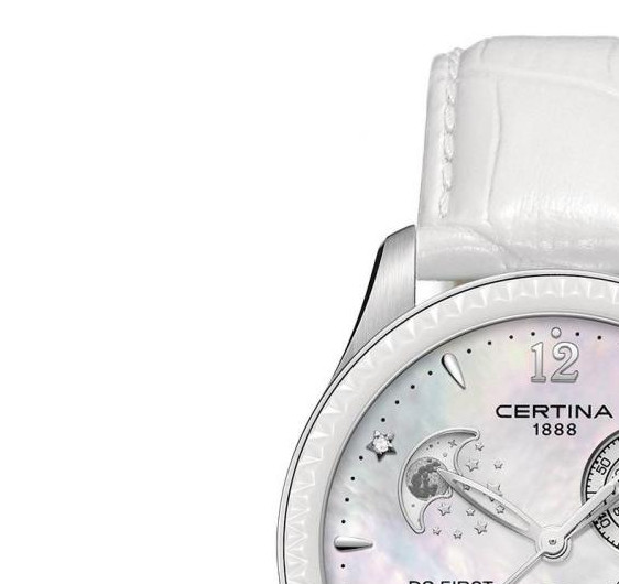 Certina DS First Lady Ceramic Chrono Moon Phase C0302501610600 4