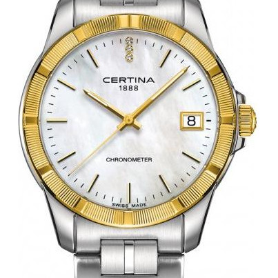 Certina DS Jubile Lady COSC Chronometer Gold Diamonds C902.251.41.016.00 - zegarek damski 2